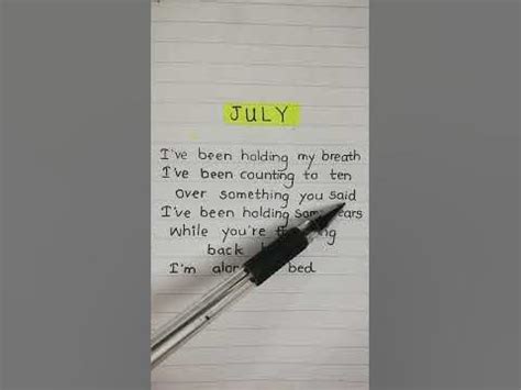 july lyrics|Iba pa.